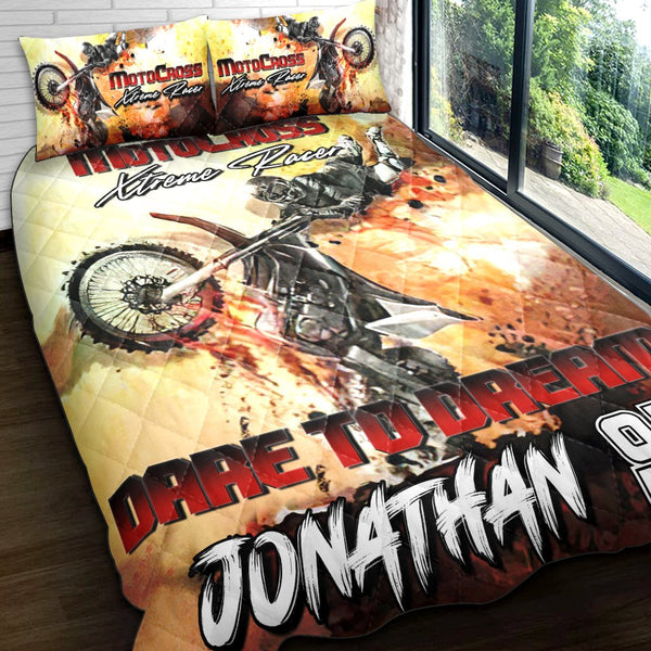 Motocross Name & Number Personalized Quilt Dbq0831A04Sa