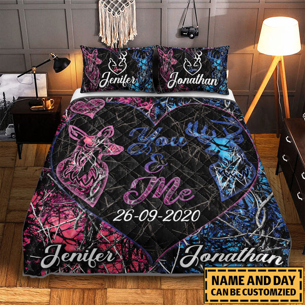 Deer Hunting Name & Date Personalized Quilt Dpt1214A01Sa