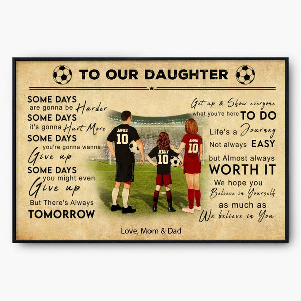 Custom Personalized To My Son Soccer Poster, Canvas, Gifts For Daughter, Soccer Gift, Gifts For Soccer Players With Custom Name, Number, Appearance & Landscape NTB0530B01SA