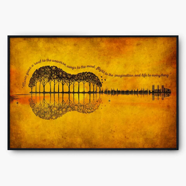 Guitar Poster, Canvas Vintage Style, Gifts For Guitarists, Gifts For Guitar Players LTL0929B04DA