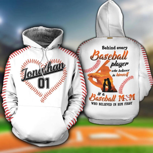 Personalized Baseball All Over Print Apparel with custom Name & Number, Baseball Mom NNH0307B01SA