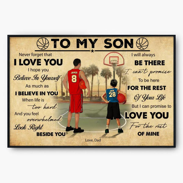 Custom Personalized Basketball Poster, Canvas, Sport Gifts For Son, Basketball Lover Gifts, Personalized Basketball Gifts, Gift For A Basketball Player With Custom  LMD0224C03DA