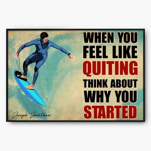 Surfing Poster, Canvas with custom Sign & Appearance, Surfing Gift, Gifts For Surfers, Sport Gifts For Son, Surfing Lover Gifts Lovers LLL0714C01SA
