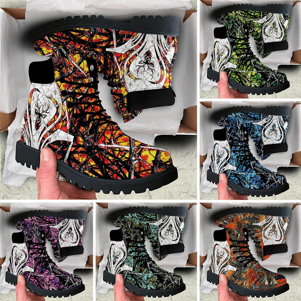 Deer Hunting Forest Camo Multi Colors Name Personalized All Season Boots Dbq0923A06Asa