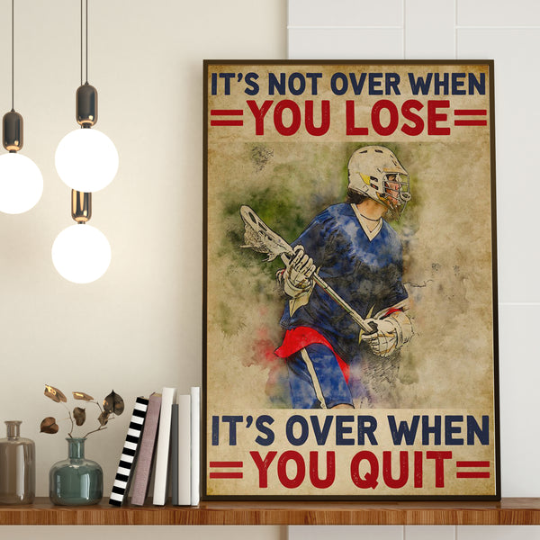 Lacrosse Poster, Canvas Lacrosse Gifts NTB0517B08