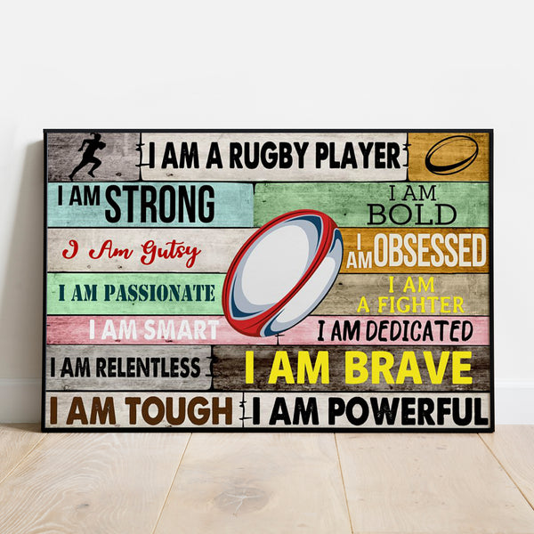 Rugby Poster, Canvas Rugby Gifts NTB0517B10