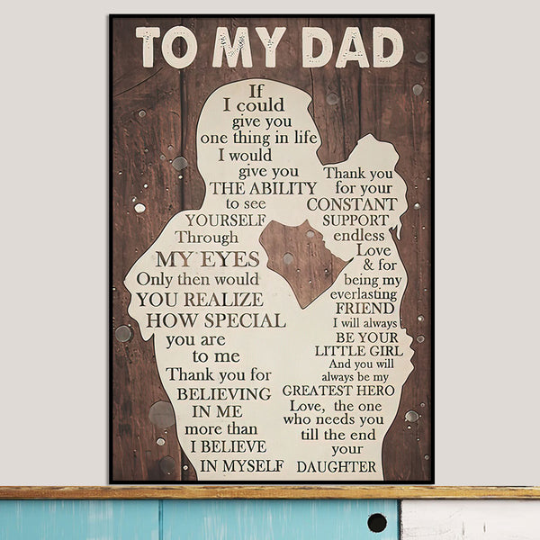 Family Poster, Canvas Gift For Dad/Grandpa, Happy Father'S Day NTT0802B04