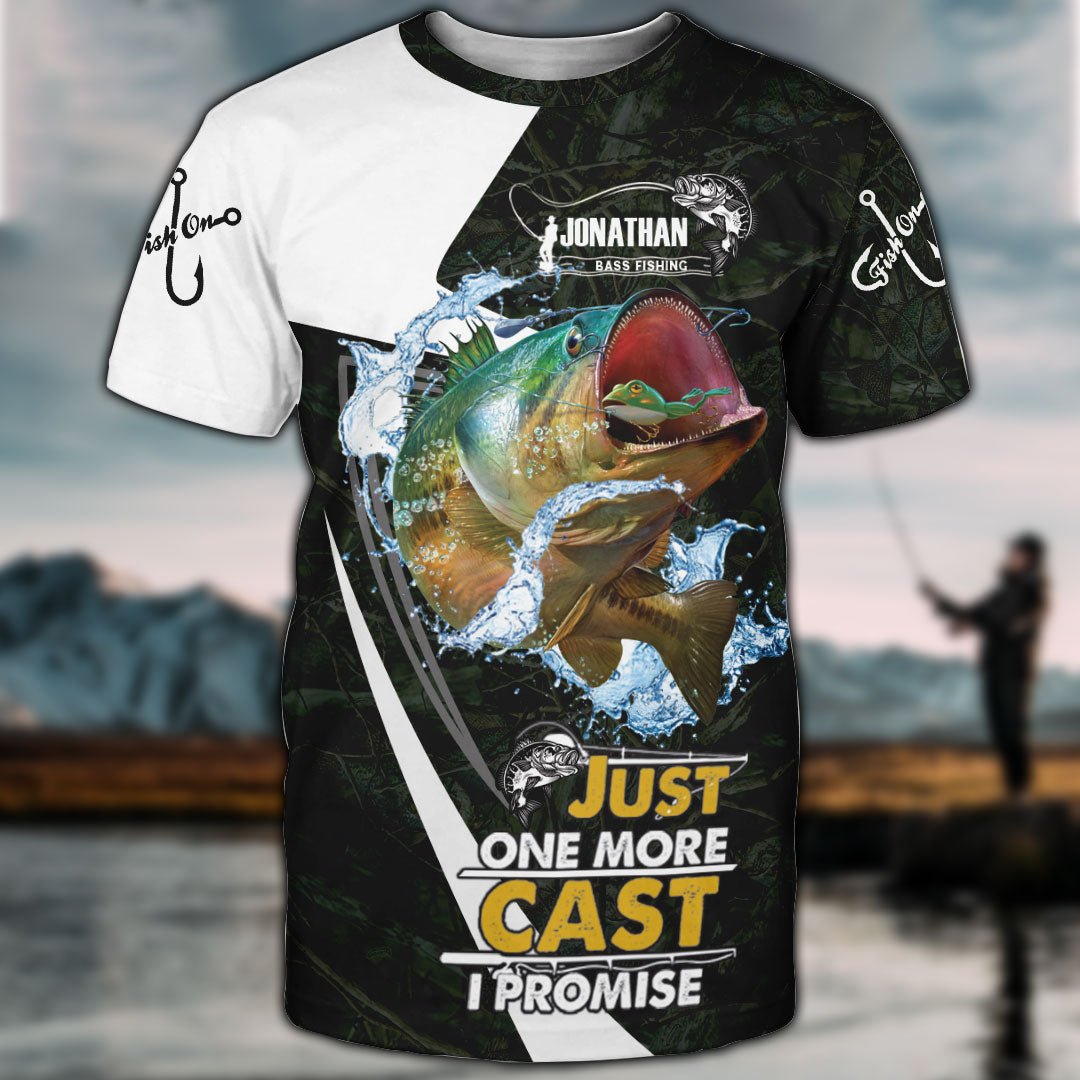 Personalized Bass Fishing All Over Print Apparel with custom Name, Jus –  Unitrophy