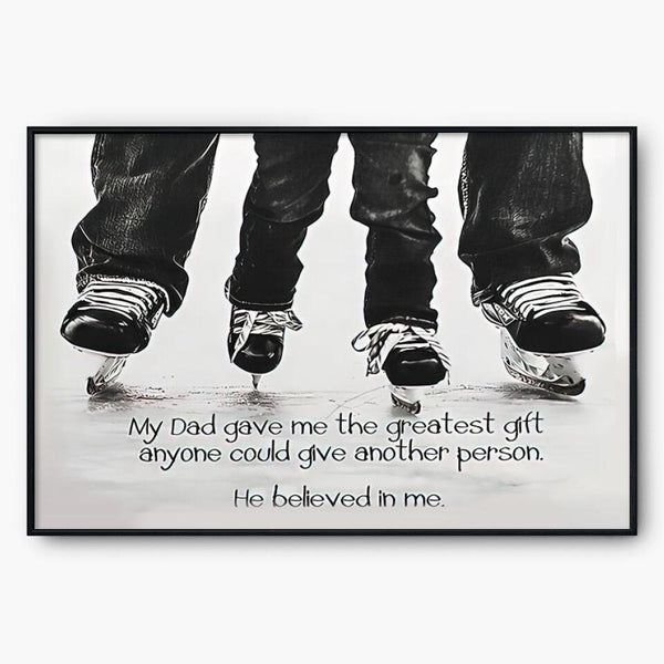 Ice Hockey Poster, Canvas Hockey Gifts For Dad NTB0522B11SA