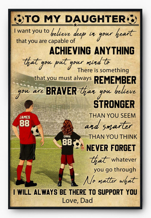 Custom Personalized Soccer Poster, Canvas, Soccer Gift, Gifts For Soccer Players, Sport Gifts For Son, Soccer Lover Gifts With Custom Name, Number, Appearance & Landscape LMD0810B02DA