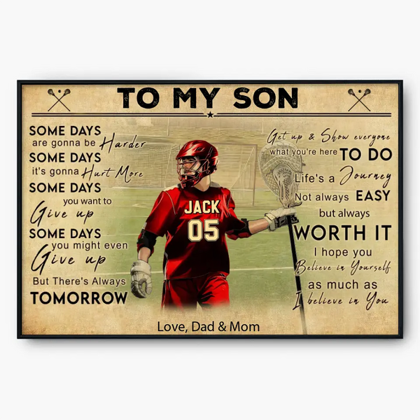 Custom Personalized Lacrosse Poster, Canvas, Lacrosse Gifts, Gifts For Lacrosse Players With Custom  LTL0310C01SA