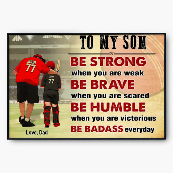 Cricket Poster, Canvas Cricket Gift, Gifts For Cricket Lovers, Sport Gifts For Son, Cricket Lovers Gifts HTL0717C02HV