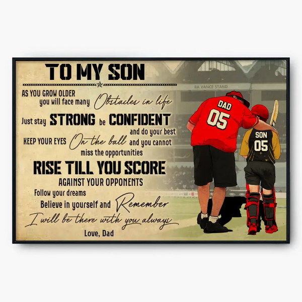 Keep Your Eyes On The Ball, Custom Personalized Cricket Poster, Canvas, Cricket Gift, Gifts For Cricket Lovers, Sport Gifts For Son, Cricket Lovers Gifts HTL0719C01SA