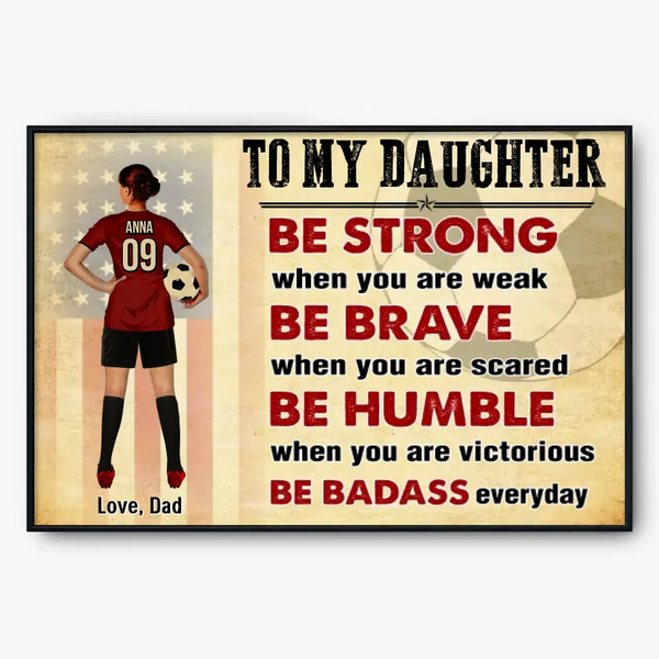 Custom Personalized Soccer Poster, Canvas, Soccer Gifts, Gifts For Soccer Lovers, Sport Gifts For Daughter, Soccer  Lovers Gifts LLL0722C03HV