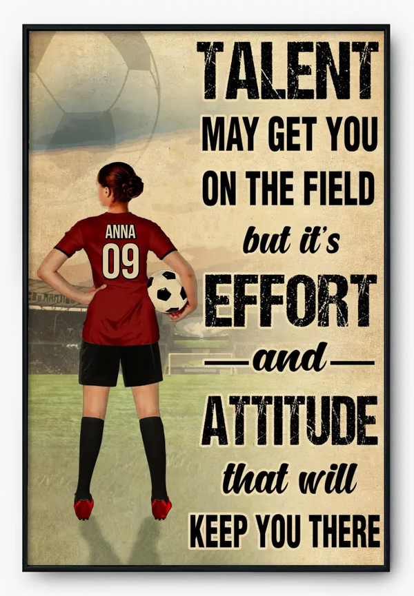 Custom Personalized Soccer Poster, Canvas, Soccer Gifts, Gifts For Soccer Lovers, Sport Gifts For Daughters, Soccer  Lovers Gifts LLL0724C01HV