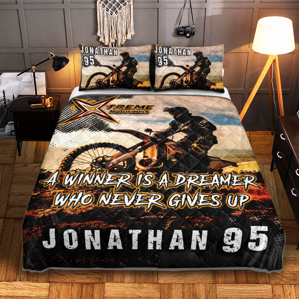 Motocross Xtreme Name & Number Personalized Quilt Dbq0831A01Sa