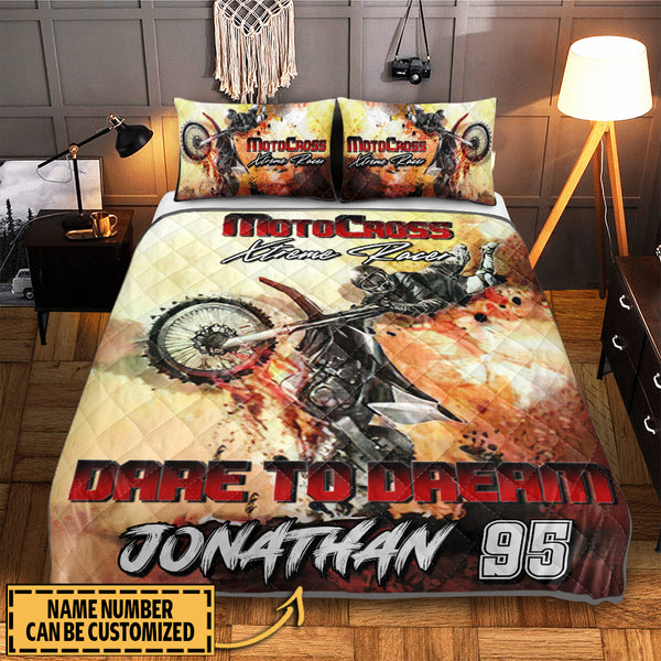 Motocross Name & Number Personalized Quilt Dbq0831A04Sa