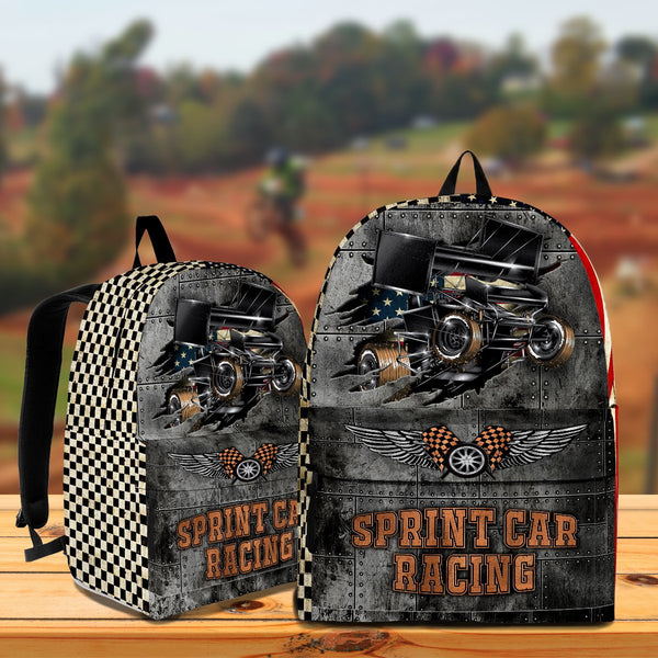 Sprint Car Racing High Quality Kids Backpack, Back To School Gift Ideas Thasa0720005