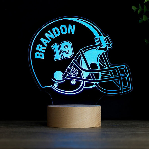 Custom Personalized Football 3D Led Light with custom Name & Number NTB0407B01