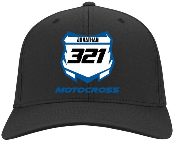 Motocross Name & Number Personalized Twill Cap DNT1221A05DP