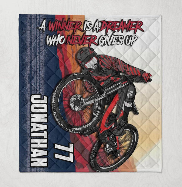 Mtb Name & Number Custom Personalized Quilt Dbq1102A02Sa