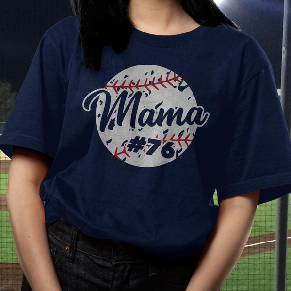 Custom Personalized Baseball T-Shirt with custom Nickname & Number, Sport Gifts For Mom, Mother'S Day Gift NTB0322B02SA