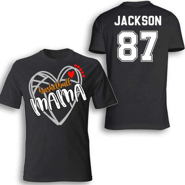 Custom Personalized Basketball T-Shirt with custom Name & Number, Sport Gifts For Mom NTB0324B05DP