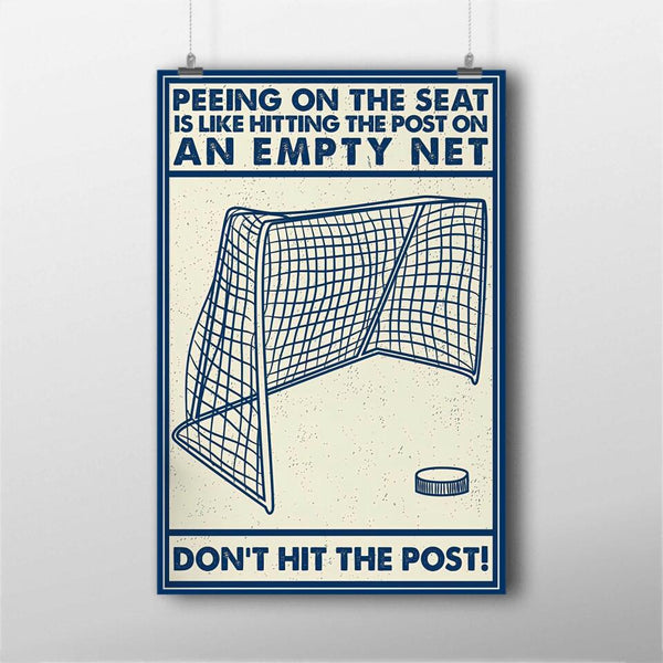 Ice Hockey Poster, Canvas Hockey Gifts, Gifts For Hockey Player NTB0522B12