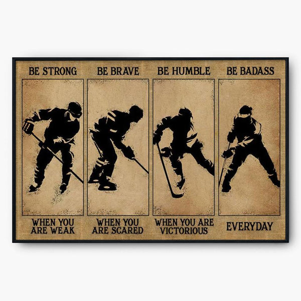 Ice Hockey Poster, Canvas Hockey Gifts For Men NTB0522B13SA