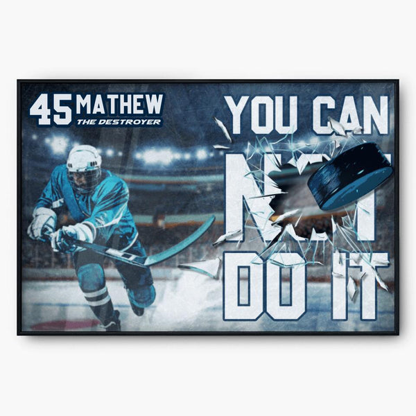 Custom Personalized Ice Hockey Poster, Canvas, Hockey Gifts, Gifts For Hockey Player, You Can Do It With Custom Name & Number LTL0629B01DP