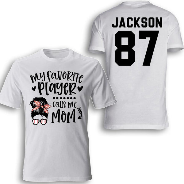 Custom Personalized Baseball T-Shirt with custom Name, Number & Appearance, Sport Gifts For Mom NTB0318B02DP