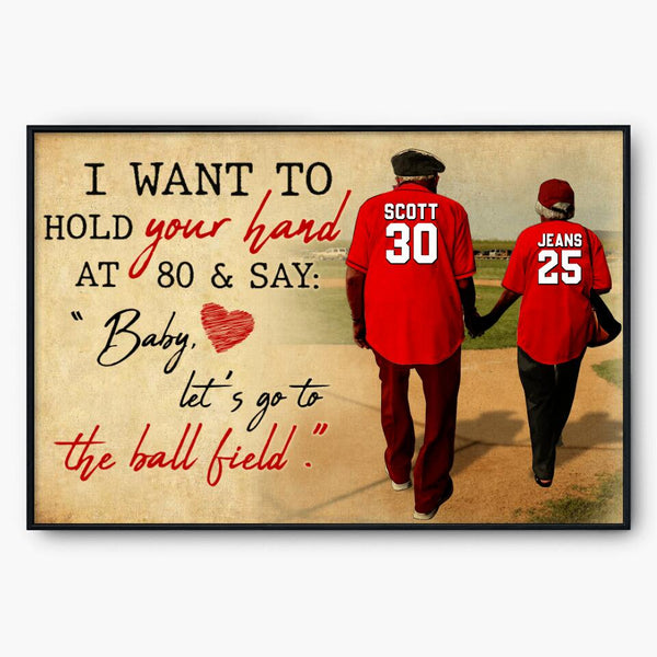 Custom Personalized Baseball Poster, Canvas, Vintage Style, Baseball Gifts, Baseball Poster, Baseball Room Decor With Custom Name, Number & Appearance LTL0723B01DP