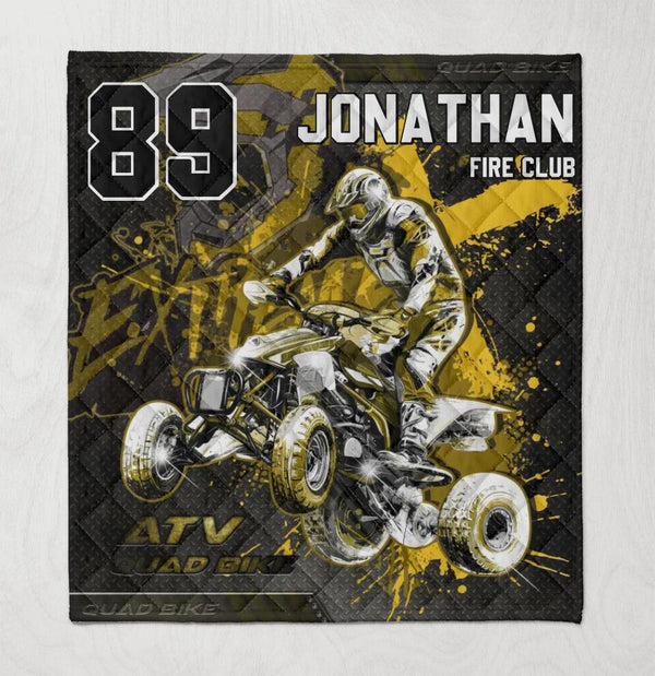 Atv Name Number & Club Personalized Quilt Ntb1209A01Dp