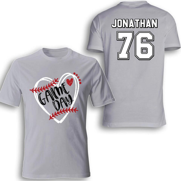 Custom Personalized Baseball T-Shirt with custom Name & Number, Sport Gifts For Mom, Mother'S Day Gift NTB0322B03SA