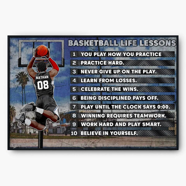 Custom Personalized Basketball Poster, Canvas, Sport Gifts For Son, Basketball Lover Gifts, Personalized Basketball Gifts, Gift For A Basketball Player With Custom  LTL0306C1DA