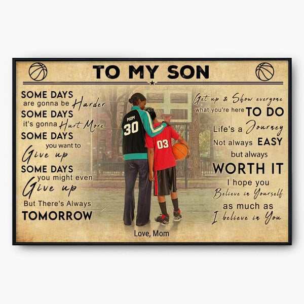 Custom Personalized Basketball Poster, Canvas, Sport Gifts For Son, Basketball Lover Gifts, Personalized Basketball Gifts, Gift For A Basketball Player With Custom  LTL0314C01DA