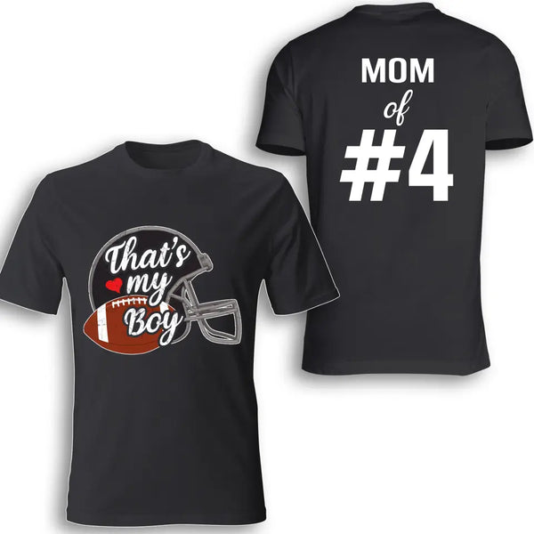 Custom Football Mom - Personalized Shirt - Mother's Day - Gift For Mom, Mother - NTB0605B03SA