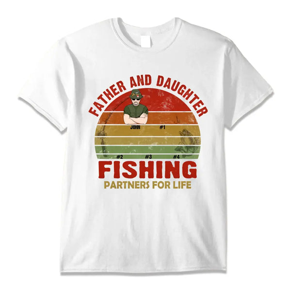 Custom Personalized Father & Daughter, Fishing Partner For Life Fishing Shirt with custom Name & Appearance DPT0510C01HV