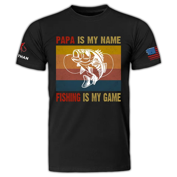 Custom Personalized Fishing Shirt with custom Name & Appearance,  Fishing Gifts For Dad LLL0526C04HV