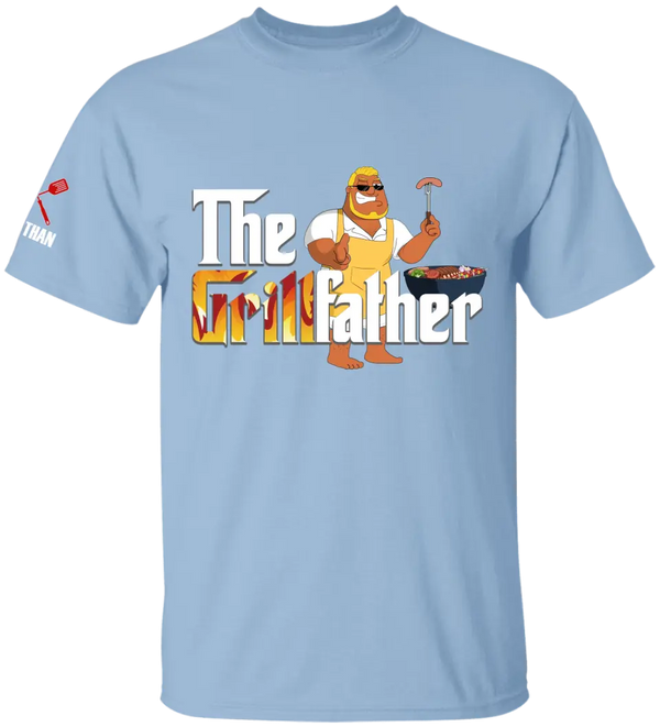 Custom Personalized Bbq Apparel, The Grill Father T Shirts,Gifts For Bbq Lovers  LLL0608C01HV
