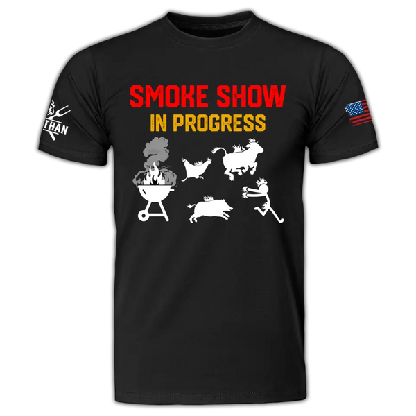 Custom Personalized Bbq Apparel, Smoke Show In Progress T Shirts,Gifts For Bbq Lovers  LLL0608C04SA