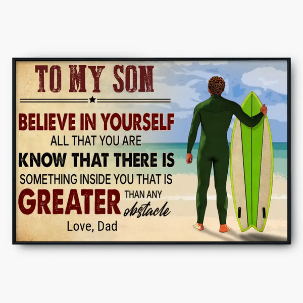 Surfing Poster, Canvas with custom Landscapes & Appearance, Surfing Gift, Gifts For Surfers, Sport Gifts For Son and Daughter, Surfing Lover Gifts Lovers LLL0707C01HV