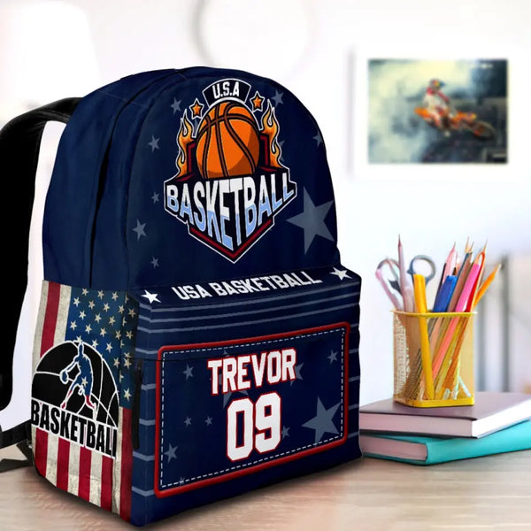 Basketball Personalized Premium Kids Backpack, Back To School Gift Ideas, Custom Basketball Backpack for Kids, Backpack Boys, Basketball, Basketball Backpack for Kids, School
 LTT0714C02DP