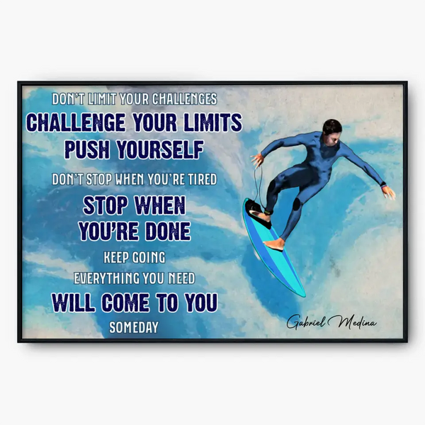 Surfing Poster, Canvas with custom  Appearance, Surfing Gift, Gifts For Surfers, Sport Gifts For Son, Surfing Lover Gifts Lovers LLL0719C01HV