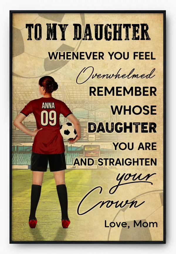 Custom Personalized Soccer Poster, Canvas, Soccer Gifts, Gifts For Soccer Lovers, Sport Gifts For Daughters, Soccer  Lovers Gifts LLL0721C02SA