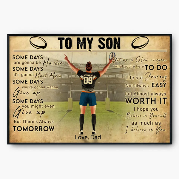 I Believe In You, Poster, Canvas Rugby Gift, Gifts For Rugby Lovers, Sport Gifts For Son, Rugby Lovers Gifts HTL0728C02HV