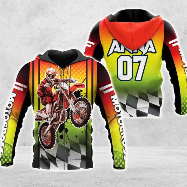 Custom Personalized Motocross Zip Hoodies Ignition, Gift For Racer,Gift For Dirt Bike Racer, Gift For Team Men Women, Multicolor DPT1109C04DP copy copy copy