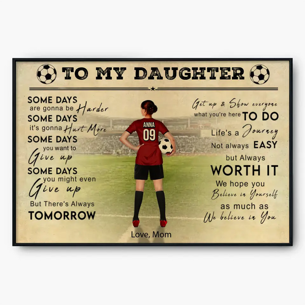 Custom Personalized Soccer Poster, Canvas, Soccer Gifts, Gifts For Soccer Lovers, Sport Gifts For Daughters, Soccer  Lovers Gifts LLL0929C01DP