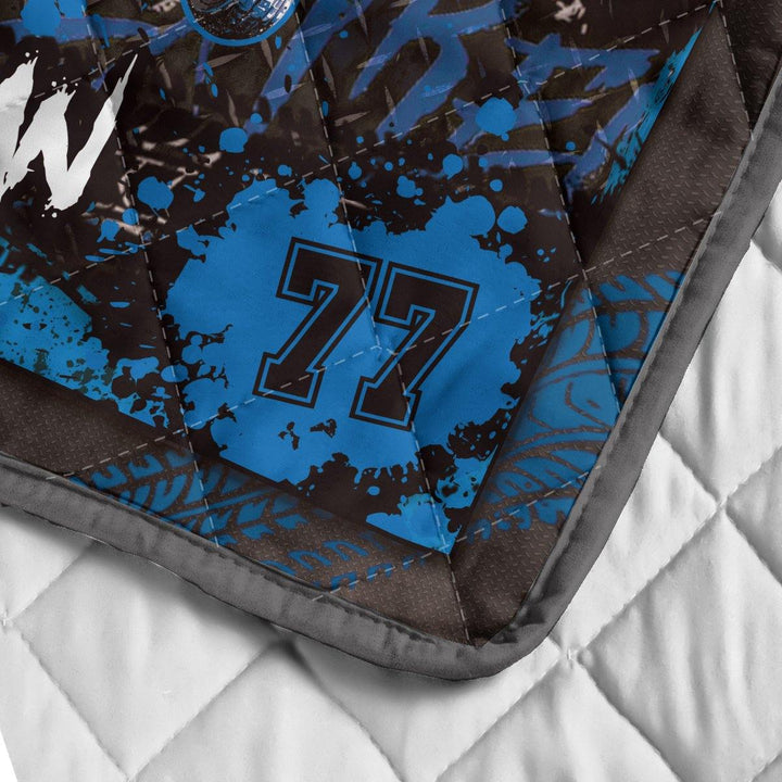 ATV Name Number Personalized Blue Quilt Bedding Set Thadp0705201 - Unitrophy