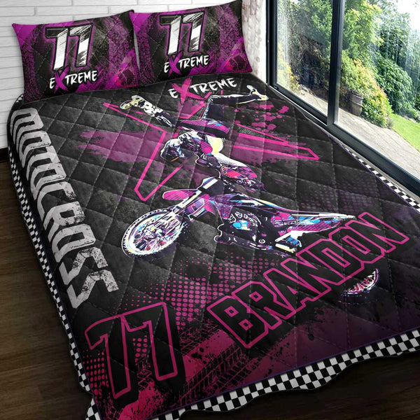 Motocross Name & Number Personalized Quilt Dpt1126A01Dp
